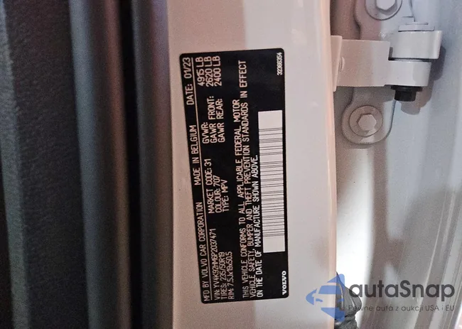 YV4K92HM6P2037471: 76564605