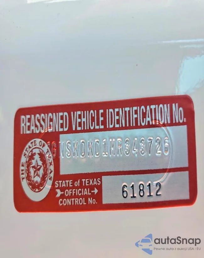 1GNSKDKD1MR343726: 65008225