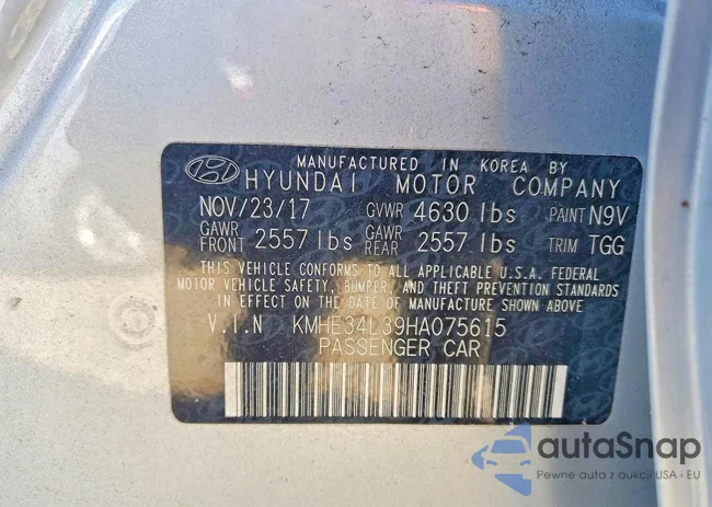 KMHE34L39HA075615: 75373985