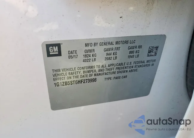 1G1ZB5ST6HF273998: 78244905