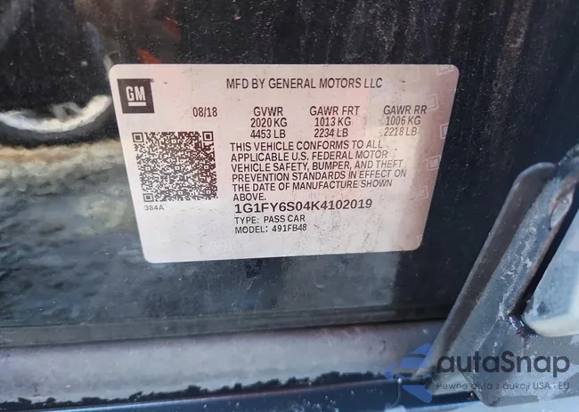 1G1FY6S04K4102019: 78312145