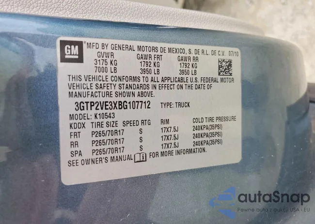 3GTP2VE3XBG107712: 77574175