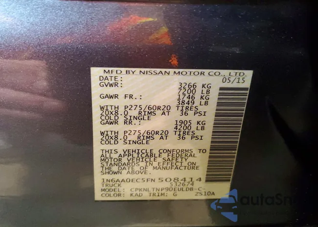 1N6AA0EC5FN508414: 78949665