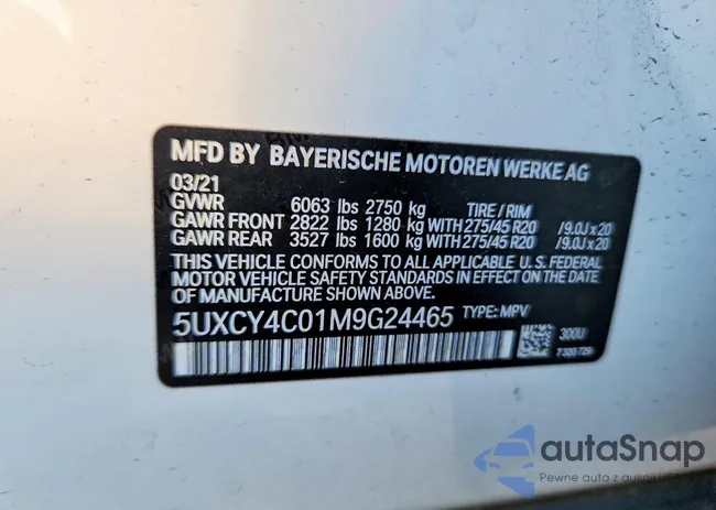 5UXCY4C01M9G24465: 76436495