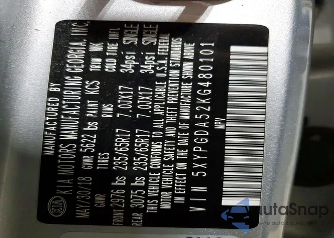 5XYPGDA52KG480101: 77102565