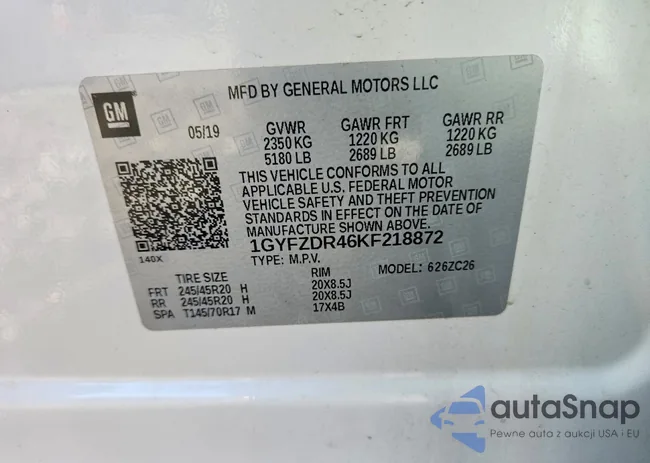 1GYFZDR46KF218872: 76637155