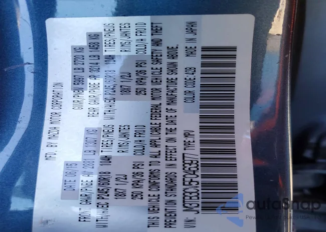 JM3TB3CV5F0463977: 75488375