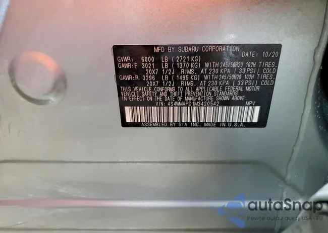 4S4WMAPD1M3420542: 76226045