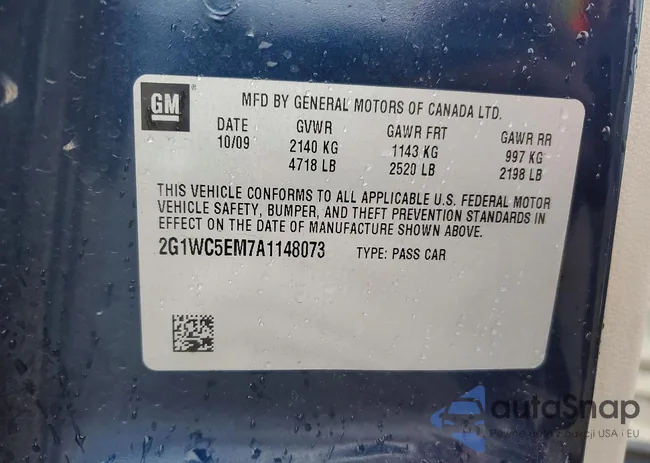 2G1WC5EM7A1148073: 78296455