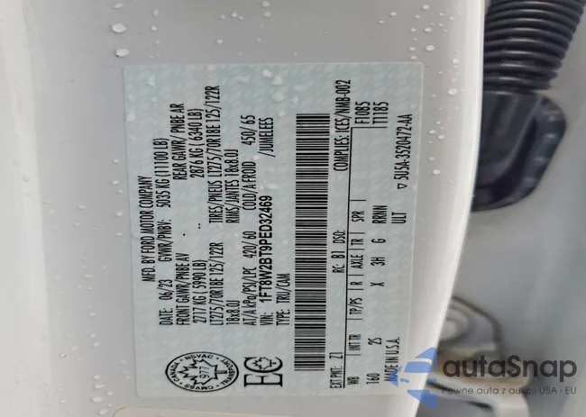 1FT8W2BT9PED32469: 76615985