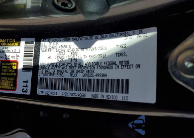 3TMAZ5CN6NM181821: 78101555