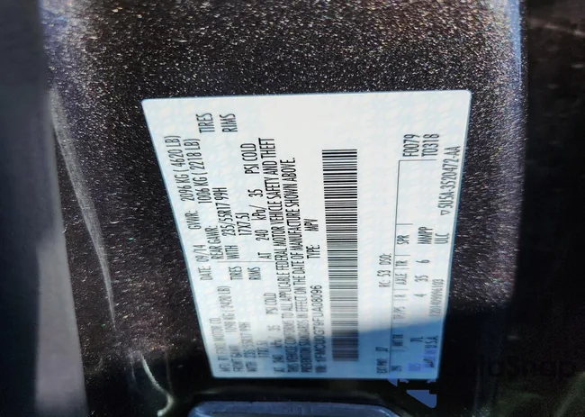 1FMCU0G79FUA08096: 76864895