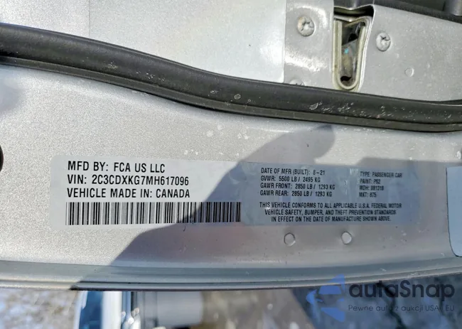 2C3CDXKG7MH617096: 76174395