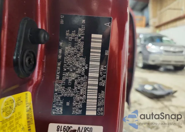 5TDDK3DCXDS051137: 77356745