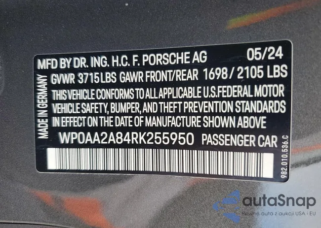 WP0AA2A84RK255950: 75866495