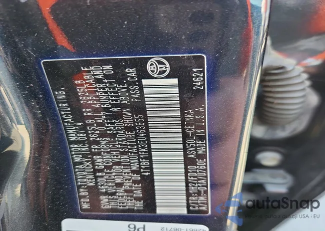 4T1BF1FK3EU463655: 77328485