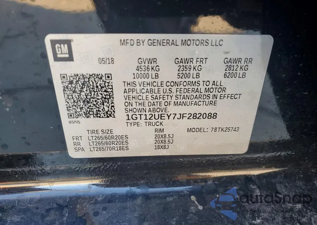 1GT12UEY7JF282088: 75687825