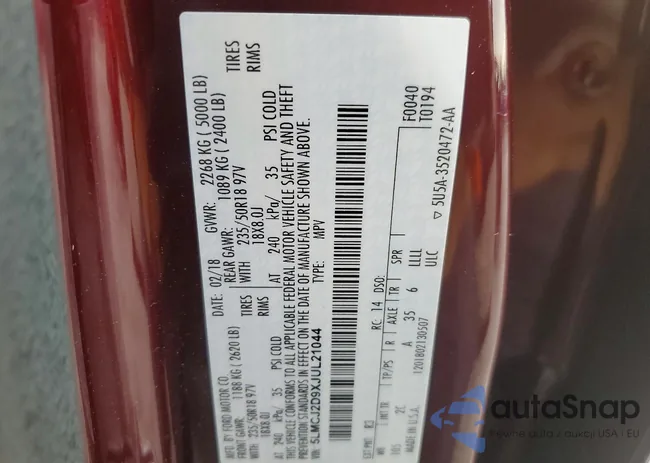 5LMCJ2D9XJUL21044: 76383785