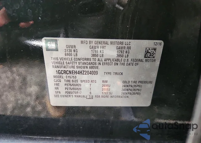 1GCRCNEH4HZ204009: 75467515