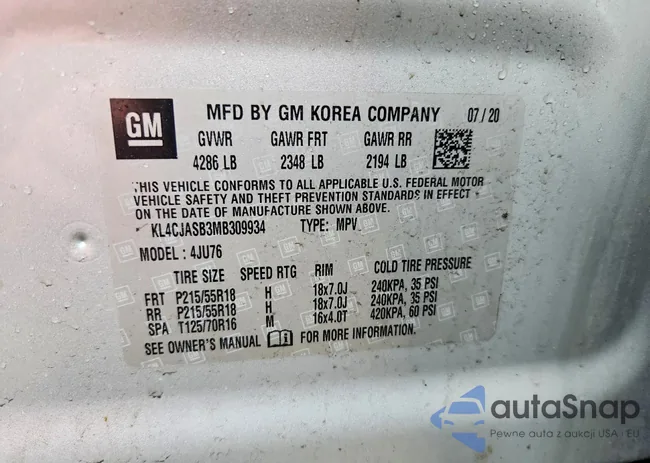 KL4CJASB3MB309934: 77073505