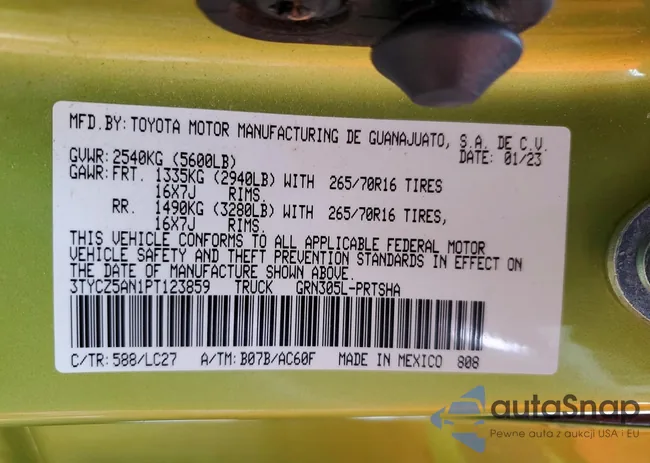 3TYCZ5AN1PT123859: 76163595