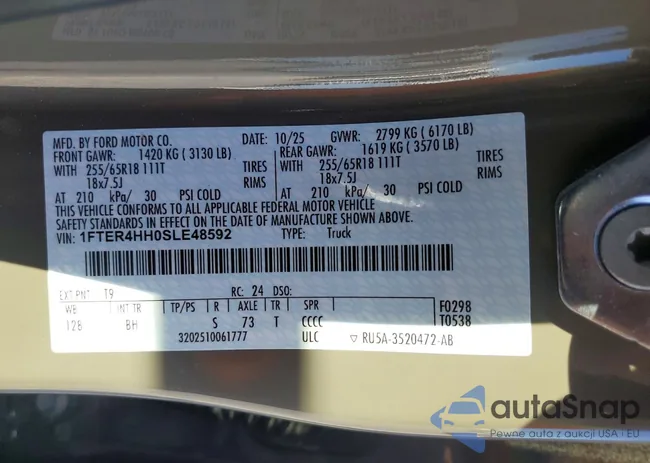 1FTER4HH0SLE48592: 76163395