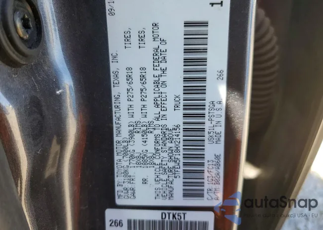 5TFEW5F18HX214156: 79385545