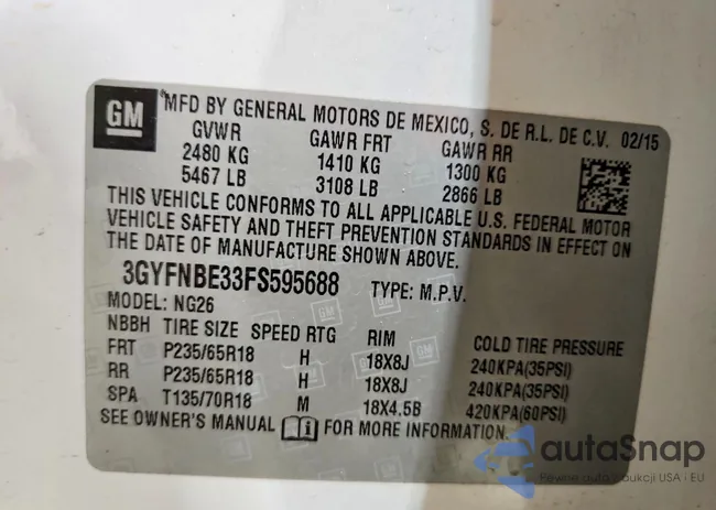 3GYFNBE33FS595688: 78185075