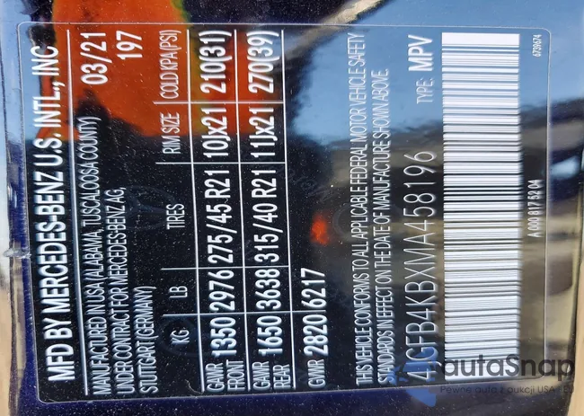 4JGFB4KBXMA458196: 77775855