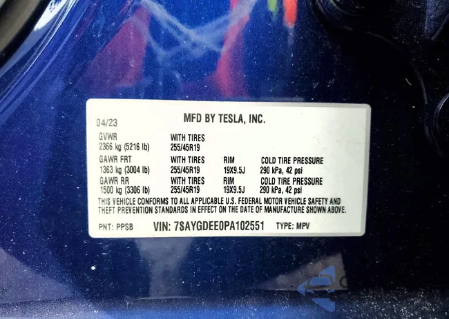 7SAYGDEE0PA102551: 76529965