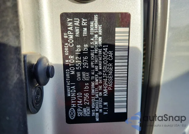 KMHGH4JF5BU030541: 74502365