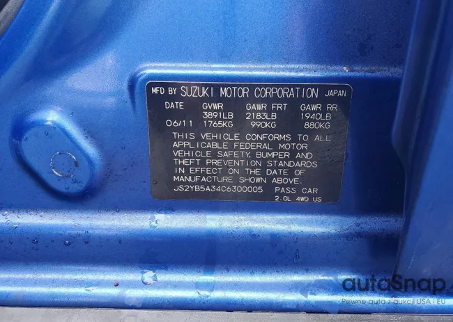 JS2YB5A34C6300005: 77343315