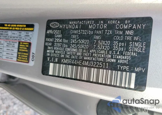 KM8R44HE4MU322511: 75867105