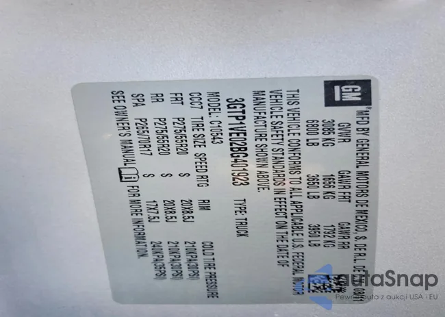 3GTP1VE02BG401923: 75915085