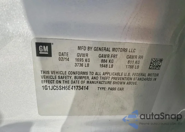 1G1JC5SH6E4173414: 75830225