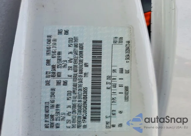 1FMCU0G65NUB83855: 76743745