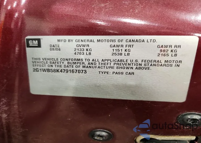 2G1WB58K479167073: 74958085