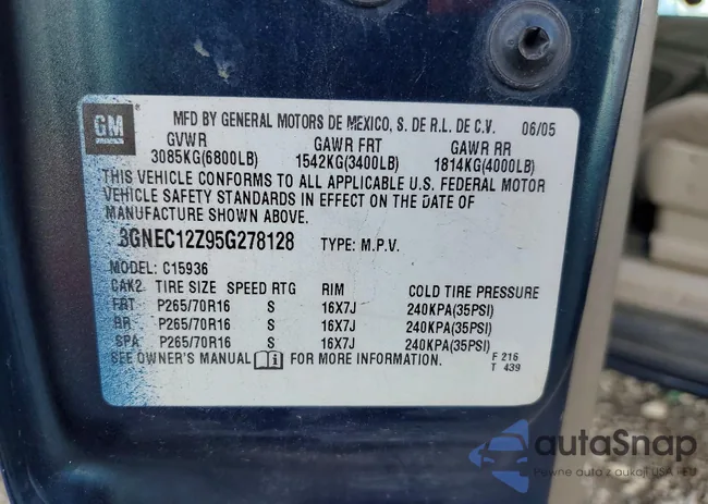 3GNEC12Z95G278128: 79344235