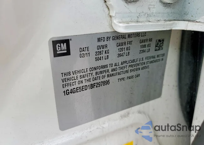 1G4GE5ED1BF297896: 77496965