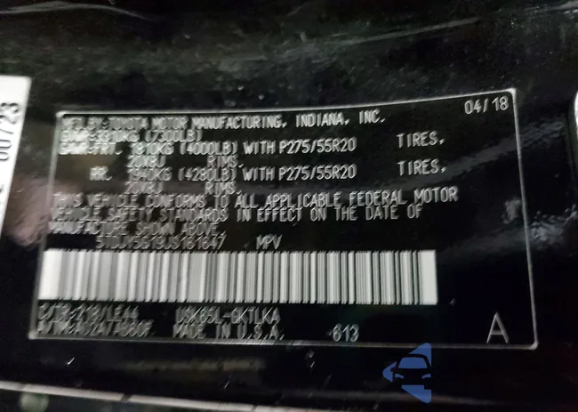 5TDJY5G19JS161647: 74658805