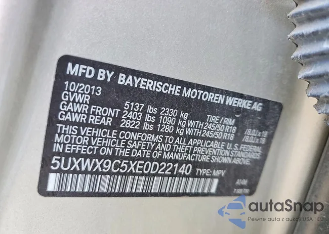 5UXWX9C5XE0D22140: 76254655