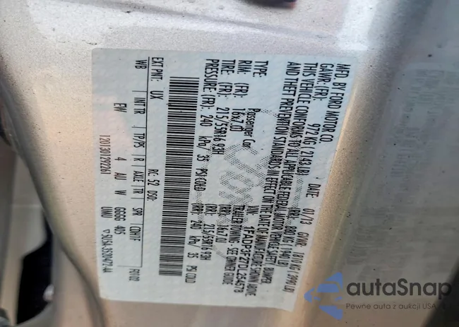 1FADP3F27DL254578: 77199865