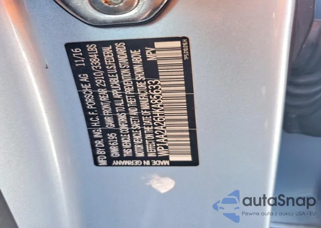 WP1AA2A26HKA85633: 77406305