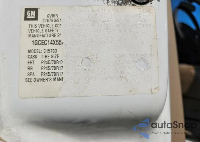 1GCEC14X55Z281340: 76711275