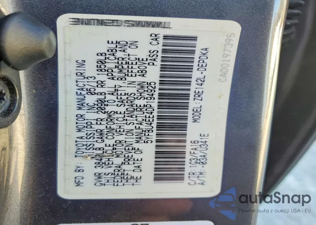 5YFBU4EE4DP194925: 79001415