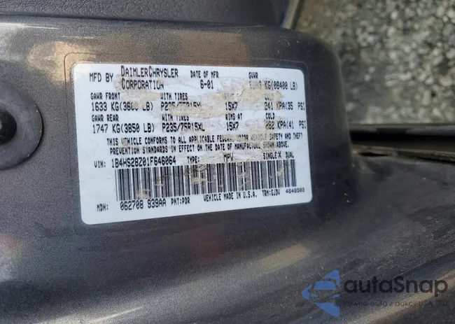 1B4HS28Z01F646064: 75533025