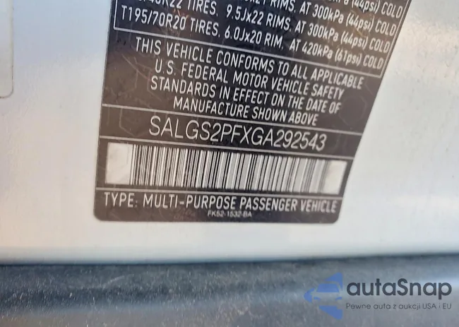 SALGS2PFXGA292543: 79296165