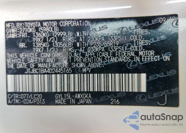 JTJBC1BA4D2445165: 78294075