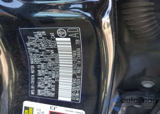 2T1BU4EE6CC880060: 78510095