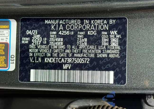 KNDETCA73R7500572: 77155485